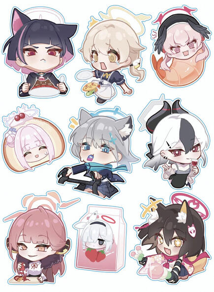 Blue Archive Sticker Sheet