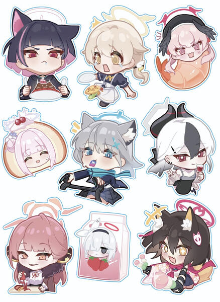 Blue Archive Sticker Sheet